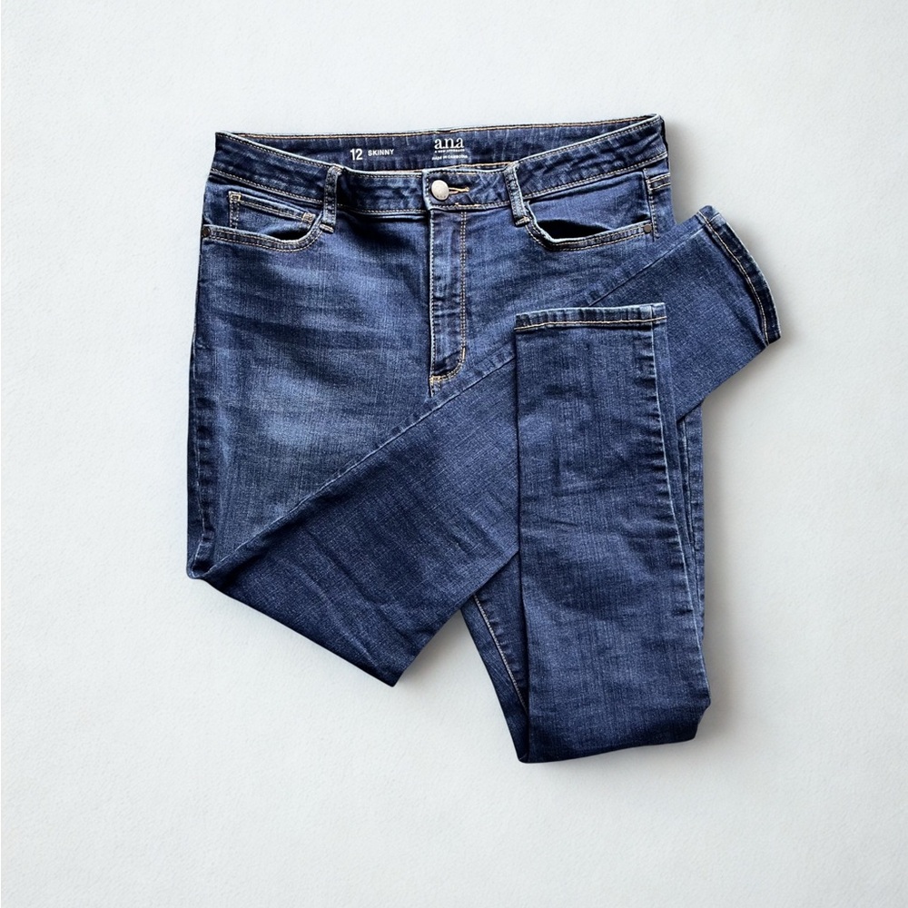 a.n.a Women's Dark Blue Skinny Jeans